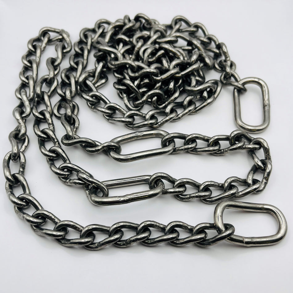 Calving Chain with 2 inset links, 190cm, stainless