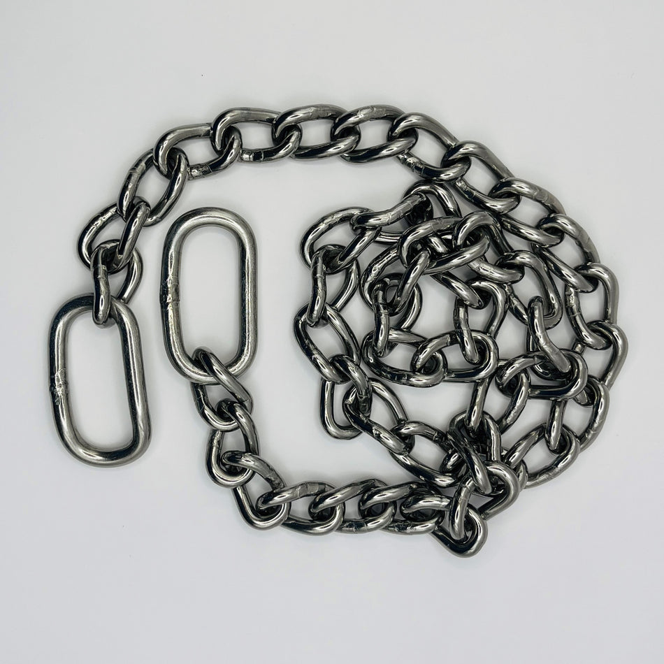 Calving Chain with oval inset link, 80cm, stainless