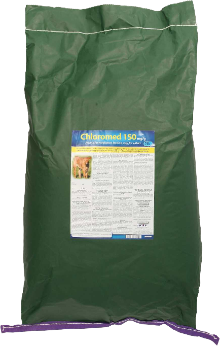Chloromed 150mg/g Premix for Calves 25Kg