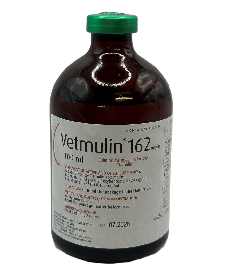 Vetmulin 162 mg/ml Solution for Injection 100ml